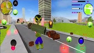 Green Monster Stickman Rope Hero #2