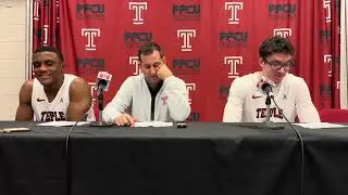 Adam Fisher - Derrian Ford - Gavin Griffiths / Temple-Saint Francis postgame press conference