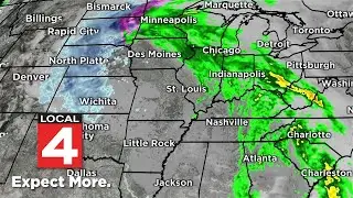 Metro Detroit weather forecast Dec. 25, 2023 -- 6 p.m. Update