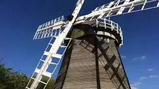 Fulbourn Windmill sails turning in the wind