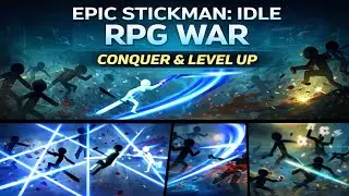Epic Stickman Gameplay | Idle RPG War AFK Auto-Battle ⚔️🔥