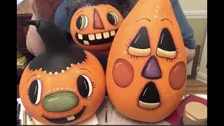 Gourd Jack-o-Lanterns~Painting Marathon~
