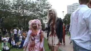 ZOMBIES INVADING THE LOCAL PARK, ZOMBIE WALK BIRMINGHAM 2012