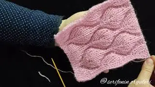 YENİYIL YAPRAKLARI ÖRGÜ MODELİ