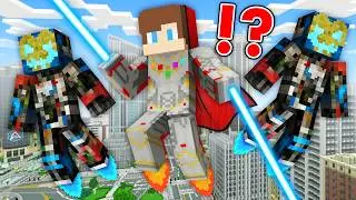JJ Became ULTRON PRIME CHALLENGE in Minecraft - Maizen