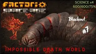 Марафон Мира смерти 600/600/75% ep.7 Блекаут/ Factorio Deathworld DLC 600% Science x4