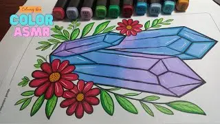 Soothing Symmetry Marker Pattern Colouring ASMR