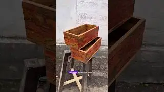 Ящики из старого паркета