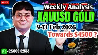xauusd weekly analysis today hindi 9-13 Feb 2026 | #gold prediction nextweek silver forex forecast