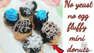 No yeast no egg instant mini fluffy donuts|Donuts recipe|sneha's magical recipe