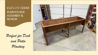 #350: Garvee Raised Garden Bed / Cedar Planter - unboxing and review