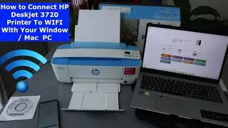 How to Setup/ Connect HP Deskjet 3720, 3755 Printer to WIFI With Your PC