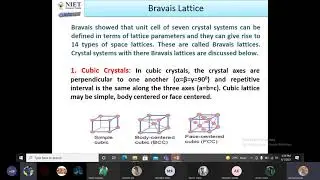 Crystal Physics- Crystal System and Bravais lattice (Live Class Lecture)