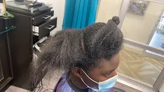 Heat damage hair cut