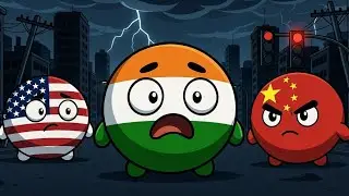 Countryballs Face Total Blackout ⚡ | India USA China Power Crisis Explained