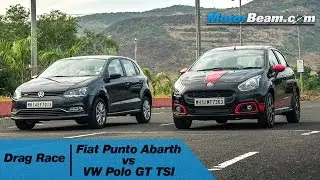 Fiat Punto Abarth vs Volkswagen Polo GT TSI - Drag Race | MotorBeam