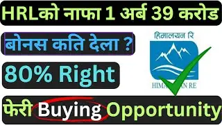 HRL 80% Right | 1 अर्ब 39 करोड नाफा | बोनस क्षमता कति छ ? HRL upcoming right share in nepal |
