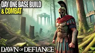 Day 1 of This Awesome New Greek Inspired Survival Game | Dawn of Defiance Gameplay | Part 1