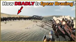 EPIC Bannerlord Spear Bracing Battle ! SPEARMAN'S vs CAVALRY - New Update