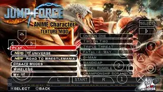 Anime Skin Mod WWE SmackDown! vs. RAW 2011 | PPSSPP Gameplay