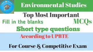 Environmental Studies MCQs fill in the blanks Short answer #environment #environmental