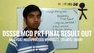 DSSSB MCD PRT Final Result - Review | Doubt | Query | Next Process | My Result