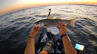 Fishing With Bob 11 - Long Island Sound Kayak Fishing Striped Bass, Fall 2020