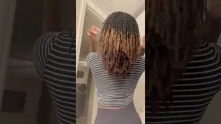 Length check 😍 #microlocs #locs #haircare #naturalhair