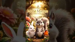 The Cute Squirrel Story | Sharing with Friends & Happiness | Moral Motion Family