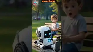This Cute Robot Made a Sad Kid SMILE 🤖💙 #ShortsForKids #FunnyRobot#KidsShorts#CartoonShorts