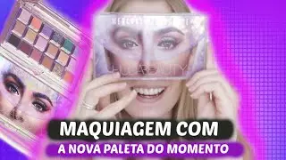 MAQUIAGEM TOP com a NOVA paleta da HUDA BEAUTY mercury retrograde | Amanda Pastore