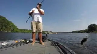Fishing behind Lay Dam