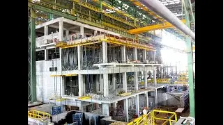 Construction of the CCM building / Строительство здания МНЛЗ