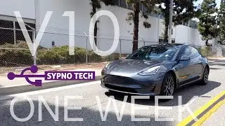One week with Tesla V10 on the Model 3