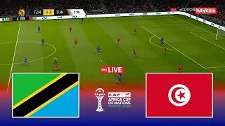 🔴LIVE : TANZANIA vs TUNISIA - CAF Africa Cup of Nations 2025 | Pes 21 Simulation Gameplay