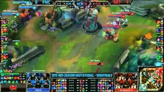 Fnatic Yellowstar Annie VS SKT Marin Gnar Game 2 Highlights {EPIC} : 2015 MSI Semifinals: Patch 5.9