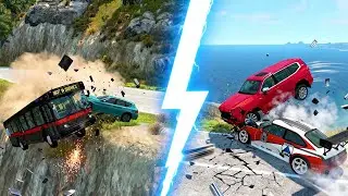 Epic Cliff Crash & Crazy Destruction BeamNG drive&ndash; Episode 05&rdquo;