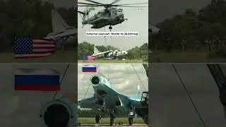 Russian Mil Mi-26 vs. American CH-53E , Two insane aerial super cranes