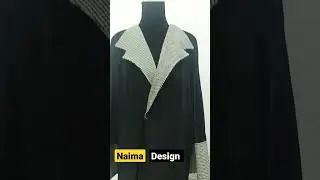 black abaya with color model #shorts #design #shortsfeed