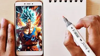 goku drawing drawing realistic anime characters sketchbook tour