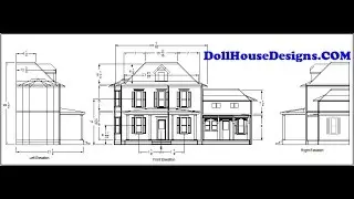 DollHouseDesignsCOM Build Your Own DollHouse using our plans Ariella  miniature blueprints pdf