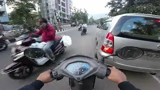 Scooty POV Ride | No Talking, Just the Road | DJI Action 2 | 4k 60 FPS #djiaction2 #motovlog