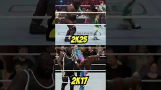 Trouble In Paradise (WWE 2K17 vs WWE 2K25) #shorts