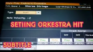 Create orchestral hits on the korg pa700 pa300 pa600