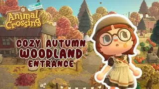 COZY AUTUMN WOODLAND ENTRANCE | Speed Build | ACNH