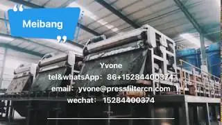 belt filter press for sludge dewatering
