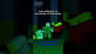 mass infection vs the power of friendship roblox forsaken animation #forsaken #roblox #1x1x1x1