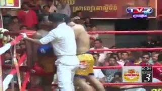 khmer boxing international 2014, tv3 boxing, 14 Dec 2014, Reoung Sophorn  Vs Weychov (Mongolian)