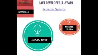 COMPANY-Perennial Systems (13+LPA PACKAGE)JAVA DEVELOPER