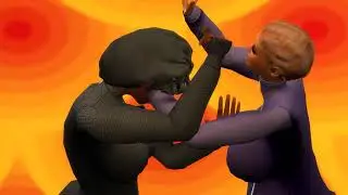 PRETTY P VS ELSIE K - SIMS ВЕРСИЯ - ВОССОЕДИНЕНИЕ ЗЛОДЕЕВ В АФРИКЕ